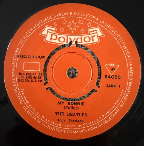 THE BEATLES - My Bonnie / Los Santos - CHILE PRESS 45