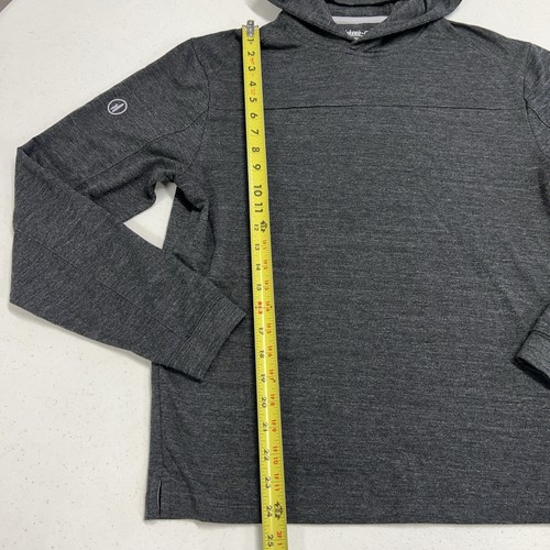 Sudadera con Capucha Johnnie-O Remmy Rendimiento Ligera Negra Brezo Pequeña Nueva Sin Etiquetas - Imagen 4 de 8