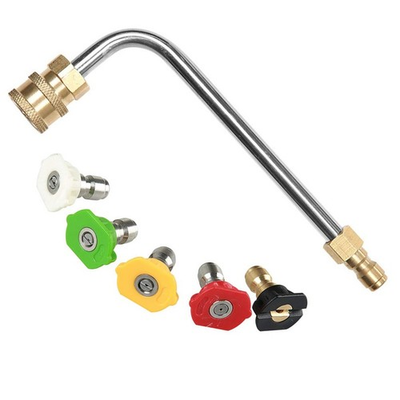 #ad Pressure Washer 90�� Extension Lance Wand 5pcs Spray Nozzle Tips Head Adapter $22.11
