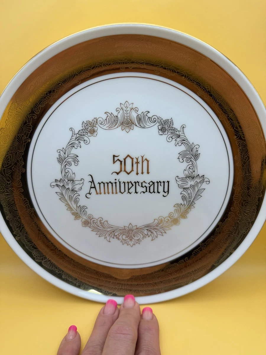 50th Anniversary Plate In Decorative Collector Plates for sale | eBay