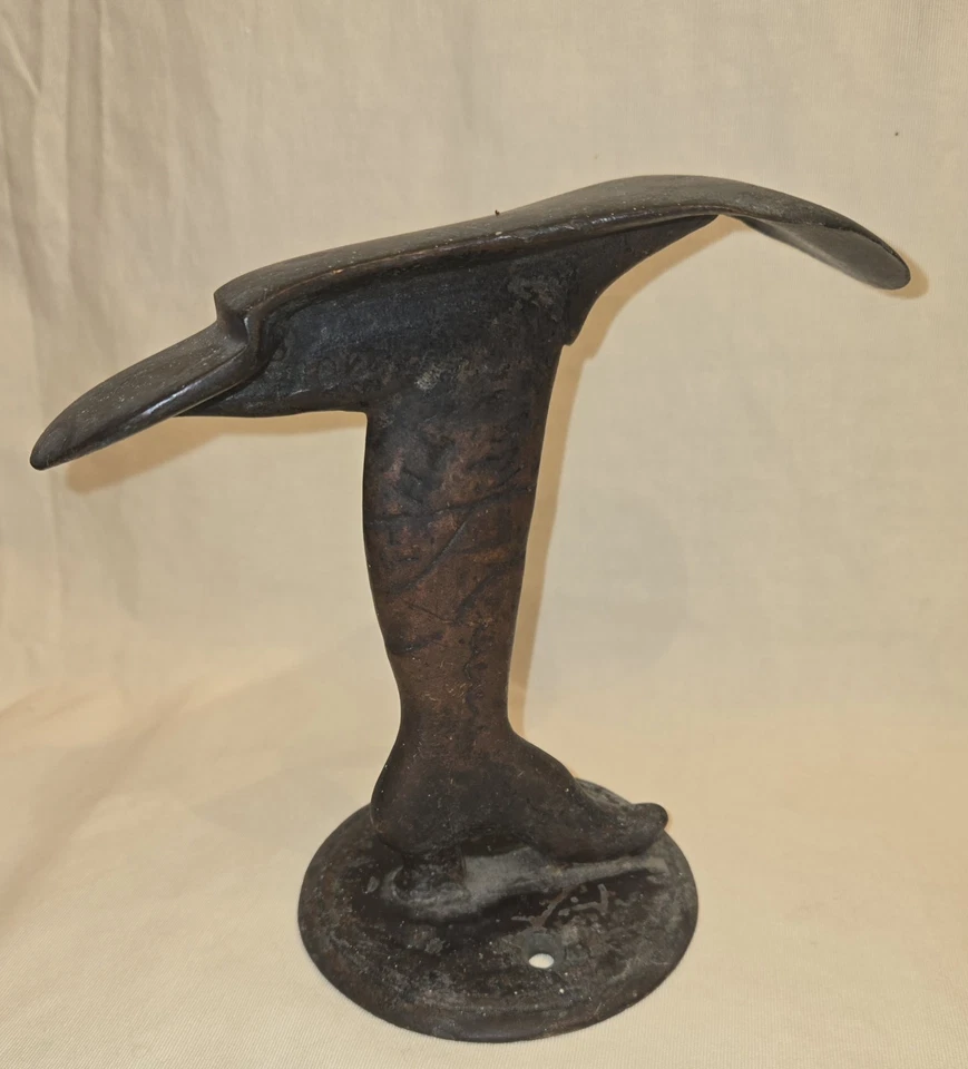 FABULOUS ANTIQUE BRONZE VICTORIAN SHOE SHINE STAND BOOT COBBLER SHOESHINER ANVIL - Image 3 of 4
