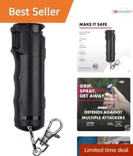 Pepper Gel 0.54 fl oz Police Strength Self Defense UV Dye Keychain Spray