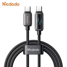 Mcdodo 100W Type C With LED Smart Display Charging Speed Braiding PD Data Cable