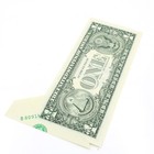 1995 Series $1 Federal Reserve Note Dramatic Butterfly Fold Error Miscut #C923-4 — photo 5