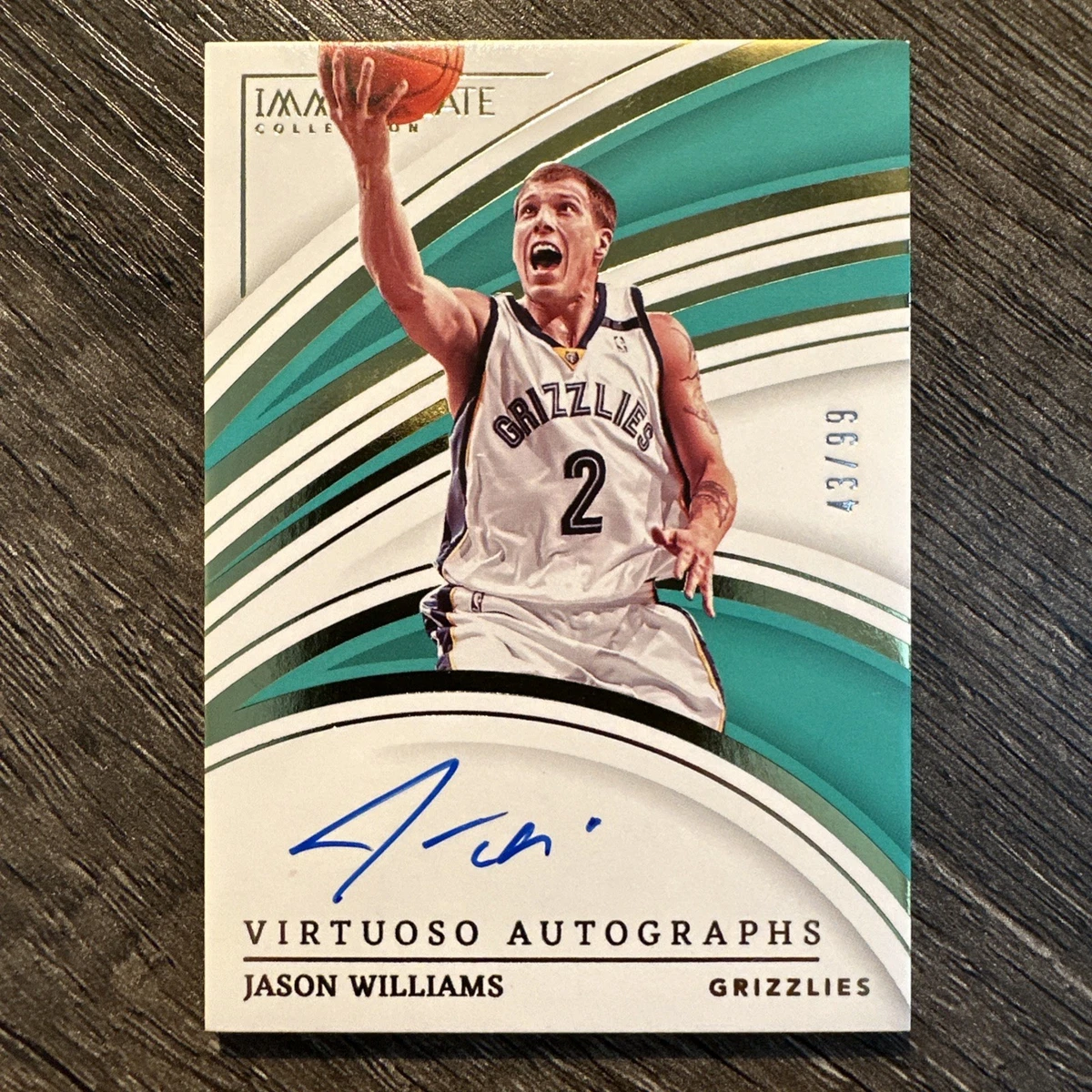 Jason Williams Basketball Autographed Sports Trading Cards for