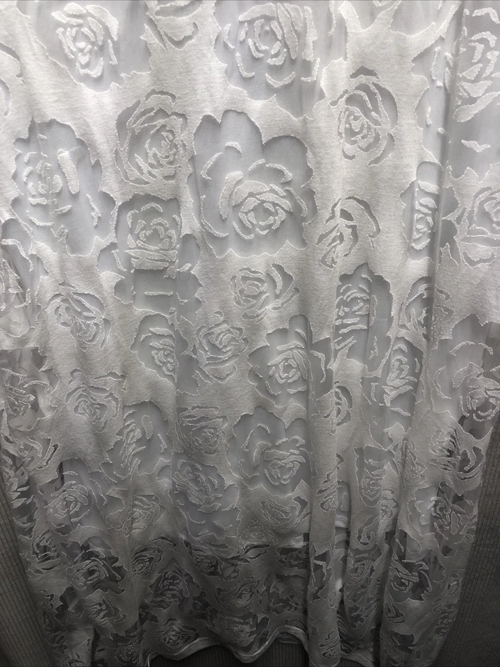Zanzea Dress Size XL White Rose Lace Overlay Half Sleeve - Image 2 of 4