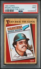 1987 Topps - Turn Back The Clock Reggie Jackson #312 PSA