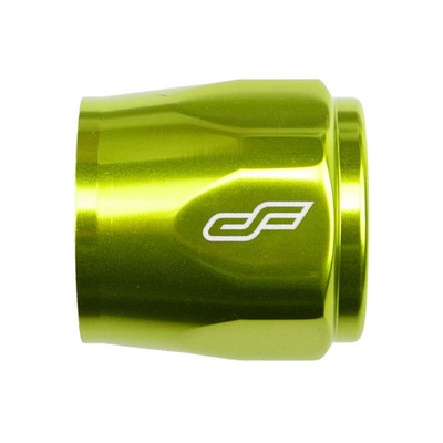 -10 AN Hex/Worm-Clamp Hose Finisher - Green