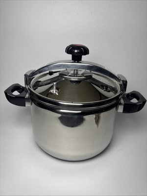 #ad #ad 27.5 Qt Stainless Steel Pressure Cooker Commercial Clamp Lid induction $115.00