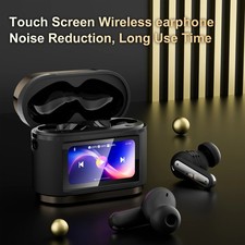 2026 Smart Touch Screen Bluetooth Earbuds ANC ENC Noise Cancelling Headphones
