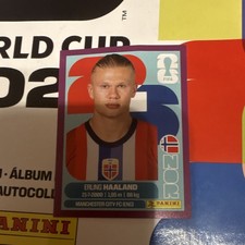 Panini FIFA World Cup Erling Haaland #13 Rookie Soccer Trading Card Norway. rookie card picture