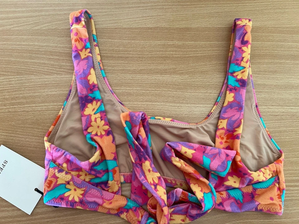 Top de bikini tropical Spell & the Gypsy talla XL Aloha Scoop Nuevo con etiquetas Foto 4 de 4