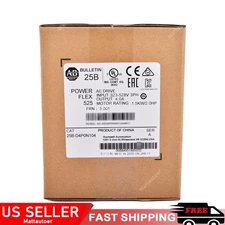 Allen-Bradley 25B-D4P0N104 NEW PowerFlex 525 1.5kW 2Hp AC Drive US Free Tax