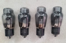 Very Strong Quad RCA 6L6G Black Plate Bottom DD Getter Smoked