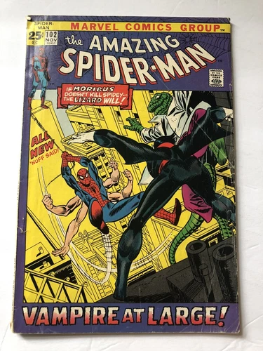 Amazing Spider-Man 102 - Key Issue,  Marvel, 2nd Morbius appearance G/VG