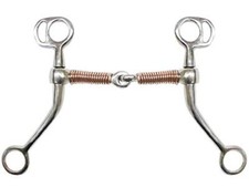 Showman Stainless Steel Tom Thumb Bit w/ 5" Copper Wrapped Snaffle Mouth