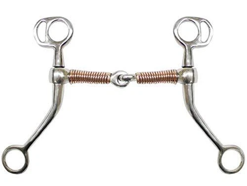 SHOWMAN PRODUCTS Showman Stainless Steel Tom Thumb Bit w/ 5" Copper Wrapped Snaffle Mouth