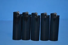 Lot Of 5 Bic Classic Full-Size Lighters, Black