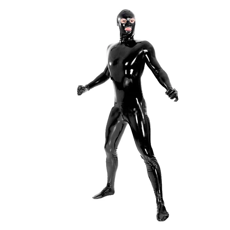 Latex Black Sexy Costumes for Men