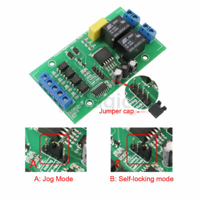 Controller Motore DC Forward Reverse 20A, 5V/12V/24V, Scheda Controllo Alta Corrente