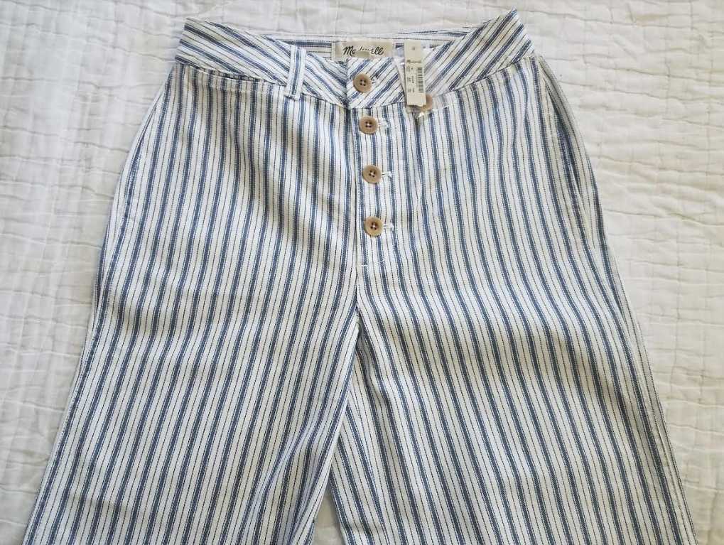 MADEWELL EMMETT WIDE-LEG CROP PANTS 