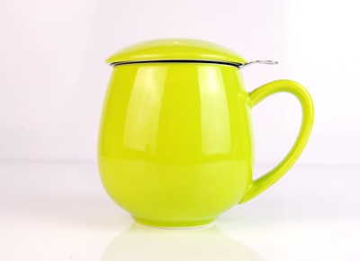 LIMETTENTEETASSE UND AUFGUSS - LOSER TEE ROOIBOS GRÜNER TEE SCHWARZ TEESIEB OOLONG