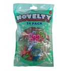24 Pk Novelty Set Fun Kids Bulk Party Bag Filler Loot Bon Bon Toys 4 Design Mix