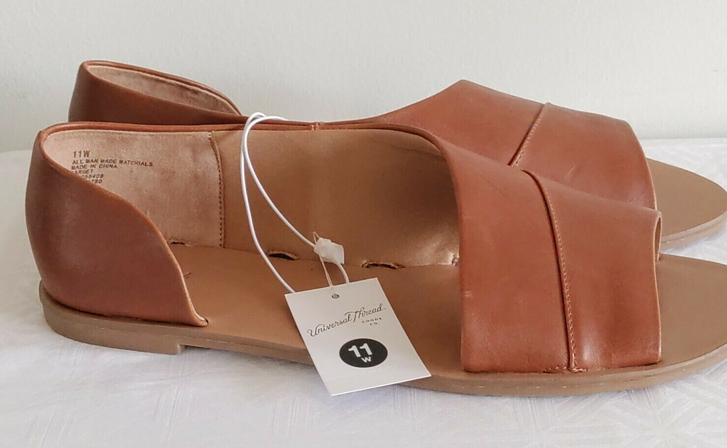 APL SANDALI BASSI donna filo universale punta aperta misura 11W slide asimmetrici nuovi con etichette