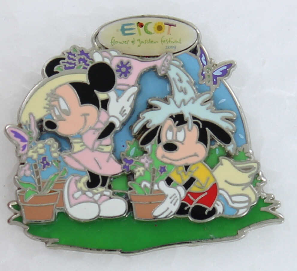 Disney Pin 2009 Epcot Flower & Garden Festival - Mickey & Minnie Limited Release