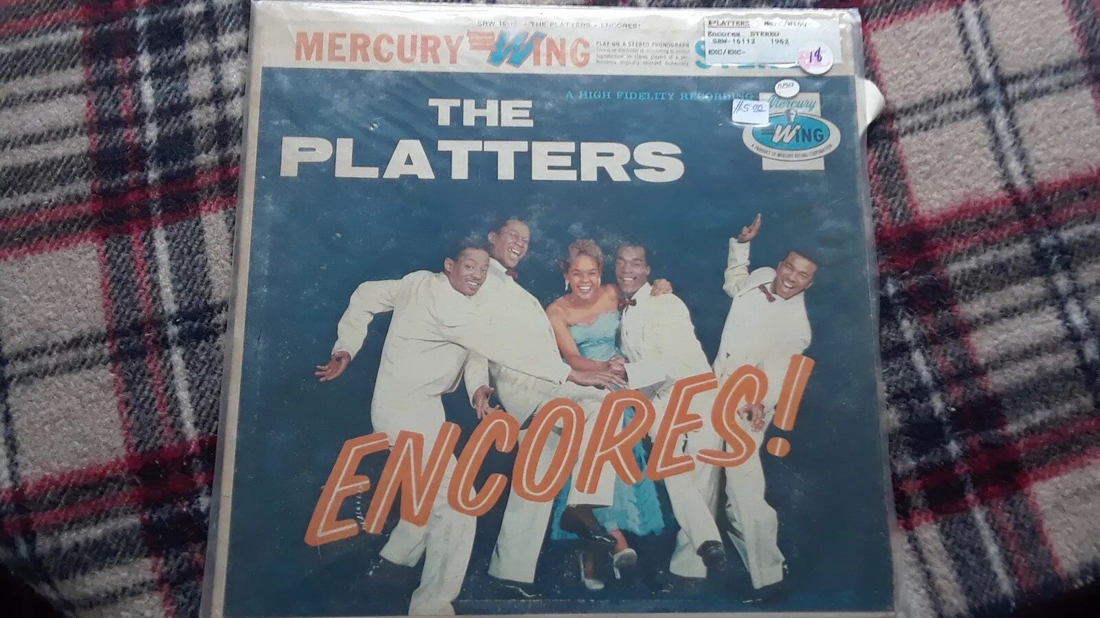 Vintage LP THE PLATTERS "ENCORES" Mercury records, Mint+ condition 1962