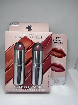 Lipstick Ellen Tracy Ultimate Nude Collection Two Perfect Shades New in Package