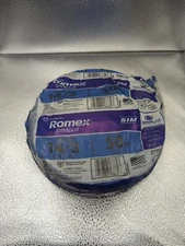 Southwire Romex Simpull Solid Indoor 14/3 W/G NMB Cable 50' Coil Blue