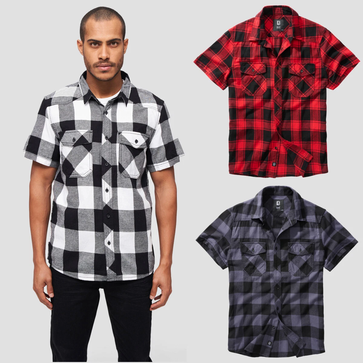 Brandit Checkshirt Halfsleeve Leisure Check Flannel Shirt Short Men Lumberjack
Opens in a new window