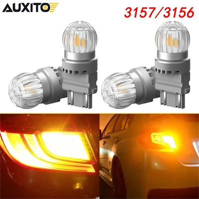 4pcs AUXITO 3157 LED Turn Signal Blinker DRL Parking Light Bulbs Lamp 4057 HUS