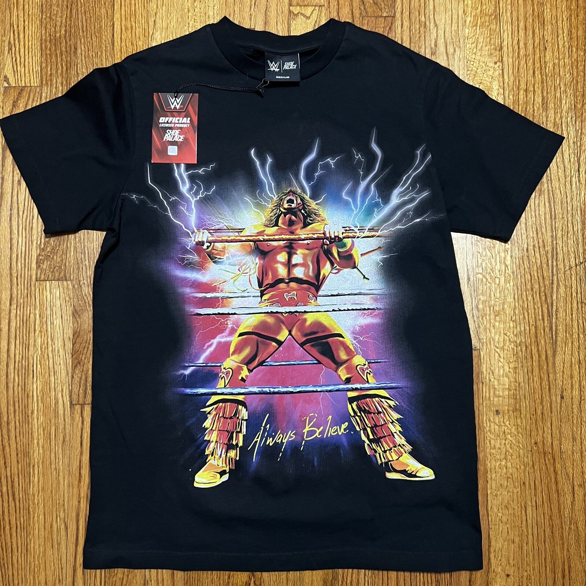 Shoe Palace x WWE Licensed Ultimate Warrior Black T-Shirt Shoe Palace x WWE Licensed Ultimate Warrior Black T-Shirt