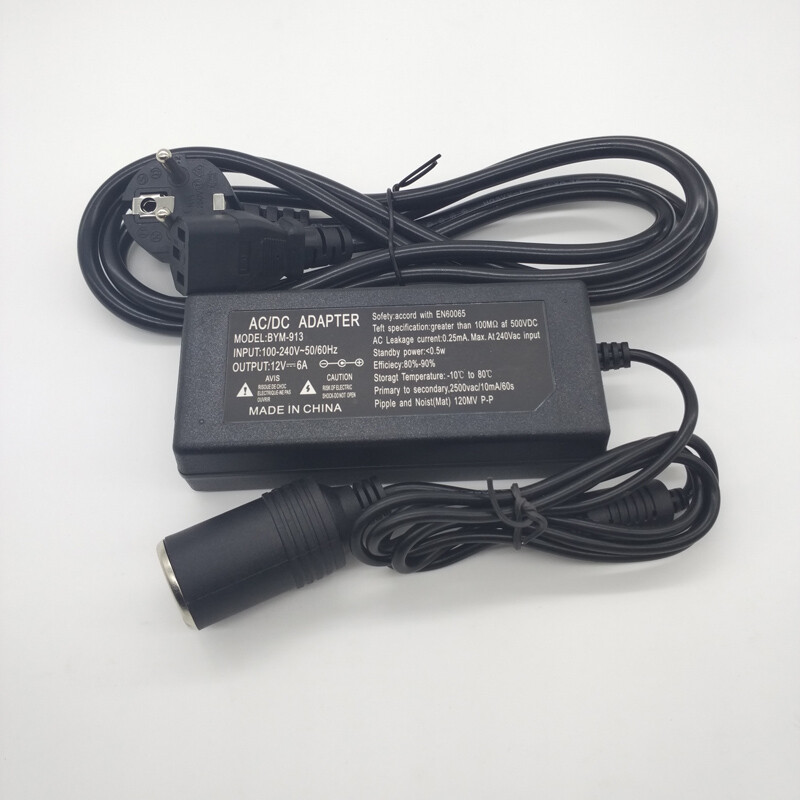 NEW AC 100240V to DC 12V 6A 72W Power Supply Adapter transformer
