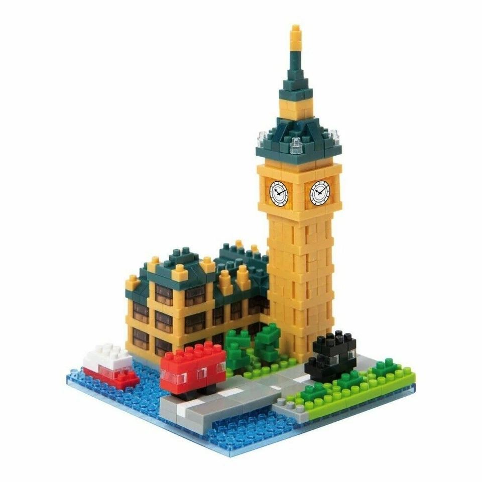 NANOBLOCK BIG BEN MINI BRICKS PUZZLE 560 PIECES NBH-193 - Image 2 of 3