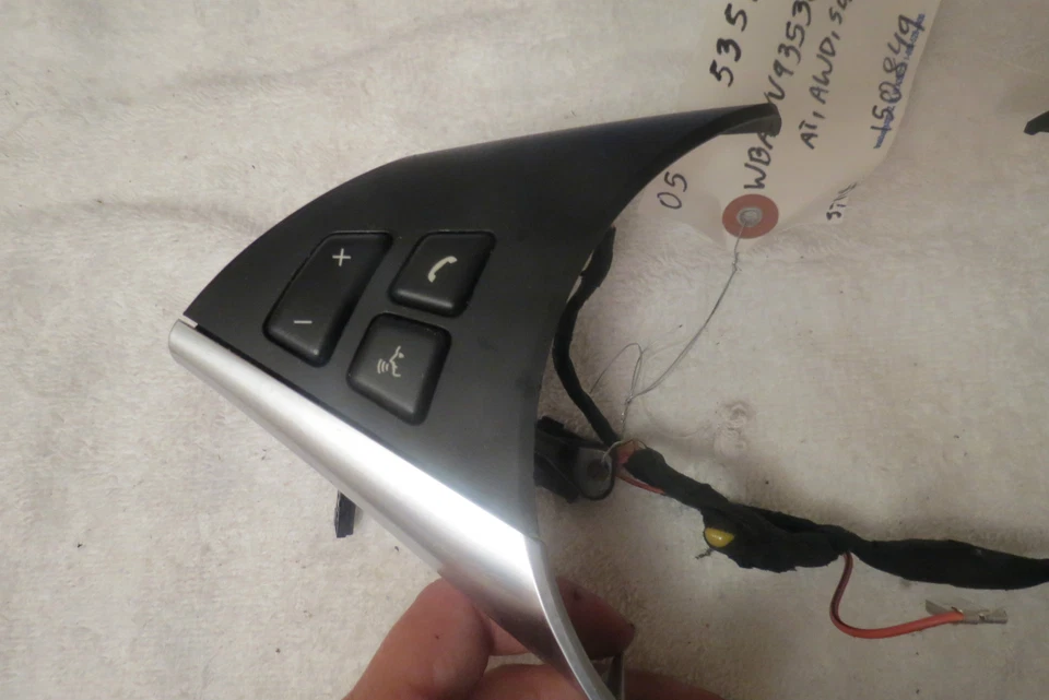 05 06 07 08 09 2005 BMW 535I bisel del volante con interruptores de radio control 60W Foto 4 de 4