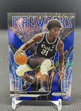 2022-23 Panini Prizm Draft AJ Griffin Fireworks Blue Shimmer FOTL RC 14/19 Duke