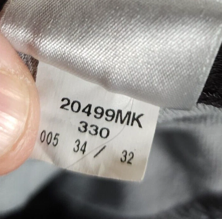 Michael Kors Jeans Men 34x32 34x30 Tailored Fit Stretch Cotton Blend Black - Image 4 of 4