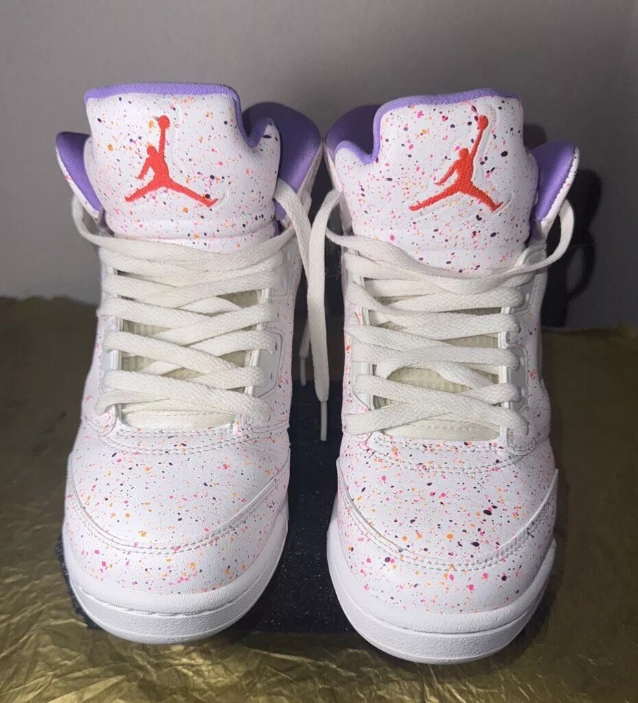 Nike Air Jordan Retro Easter Retro SE 7Y CT1605-100 Paint Splatter(No Box)