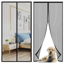 MAGIC Magnetic Screen Door Net Mosquito Fly Insect Mesh Guard Curtain 63 Sizes