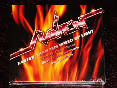 Raven: Faster Than The Speed Of Light - Live, Destroy, Party 3 CD Set UK NEW