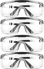 Safety Glassesclear Anti-Fog Goggles Over-Spec Glasses Protective Eye Wear In...