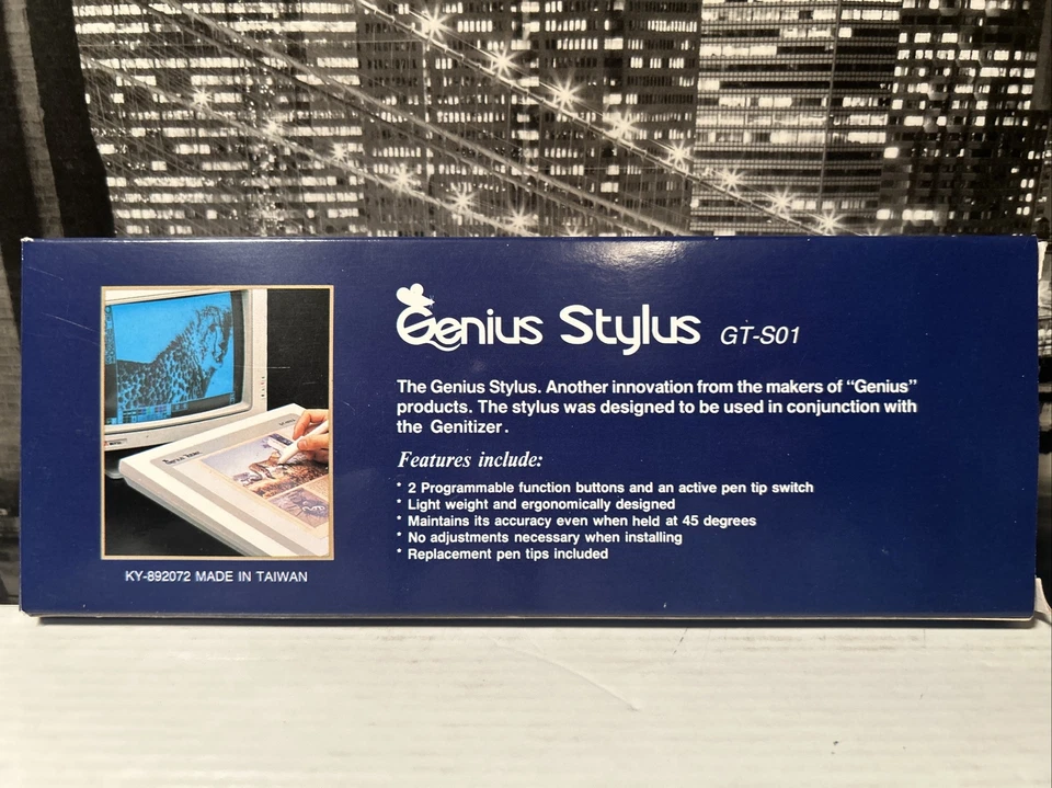 Vintage Graphic Design Genius Stylus Pen- GT-S01 - + 4 Tips For Tablet Genitizer - Image 2 of 4