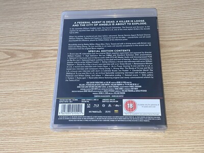 to Live and Die in L.a. Arrow Video Blu Ray Region B2 Like