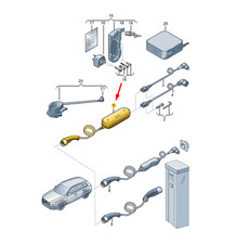 Câble de charge SKODA ENYAQ iV 5LA971675A NEUF ORIGINAL