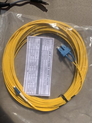 Glasfaser Netzwerkkabel Patchkabel LC - SC 25m 9/125 Multimode Duplex