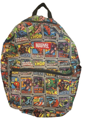 Marvel Super Heros BackPack Thor Hulk Capt America SpiderMan 15''
