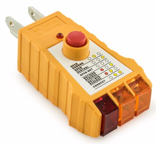Socket Tester with GFCI check. Receptacle Tester for Standard AC Outlets